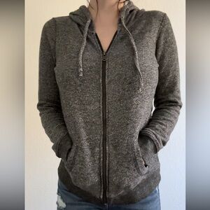 Roxy Gray Zip-up Hoodie